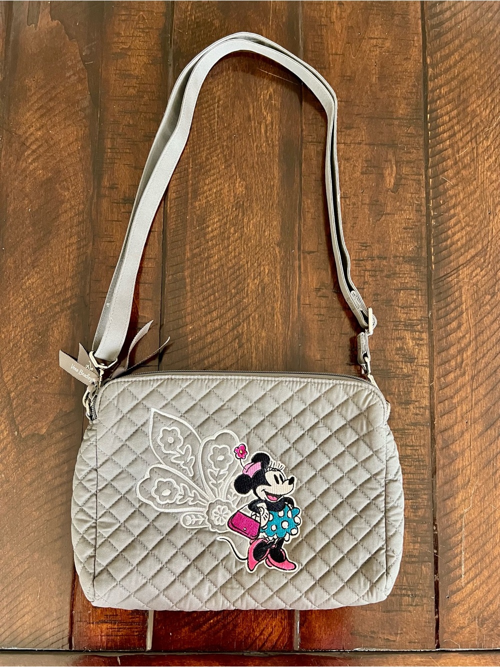Vera Bradley Disney Minnie Mouse Playful Figaro Triple Zip Hipster